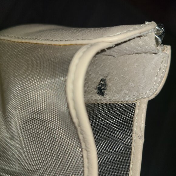 BCBG Generation Womens BG-Gerbera 7.5B Stiletto Platform Shoes Cream Color Zip - Picture 9 of 9